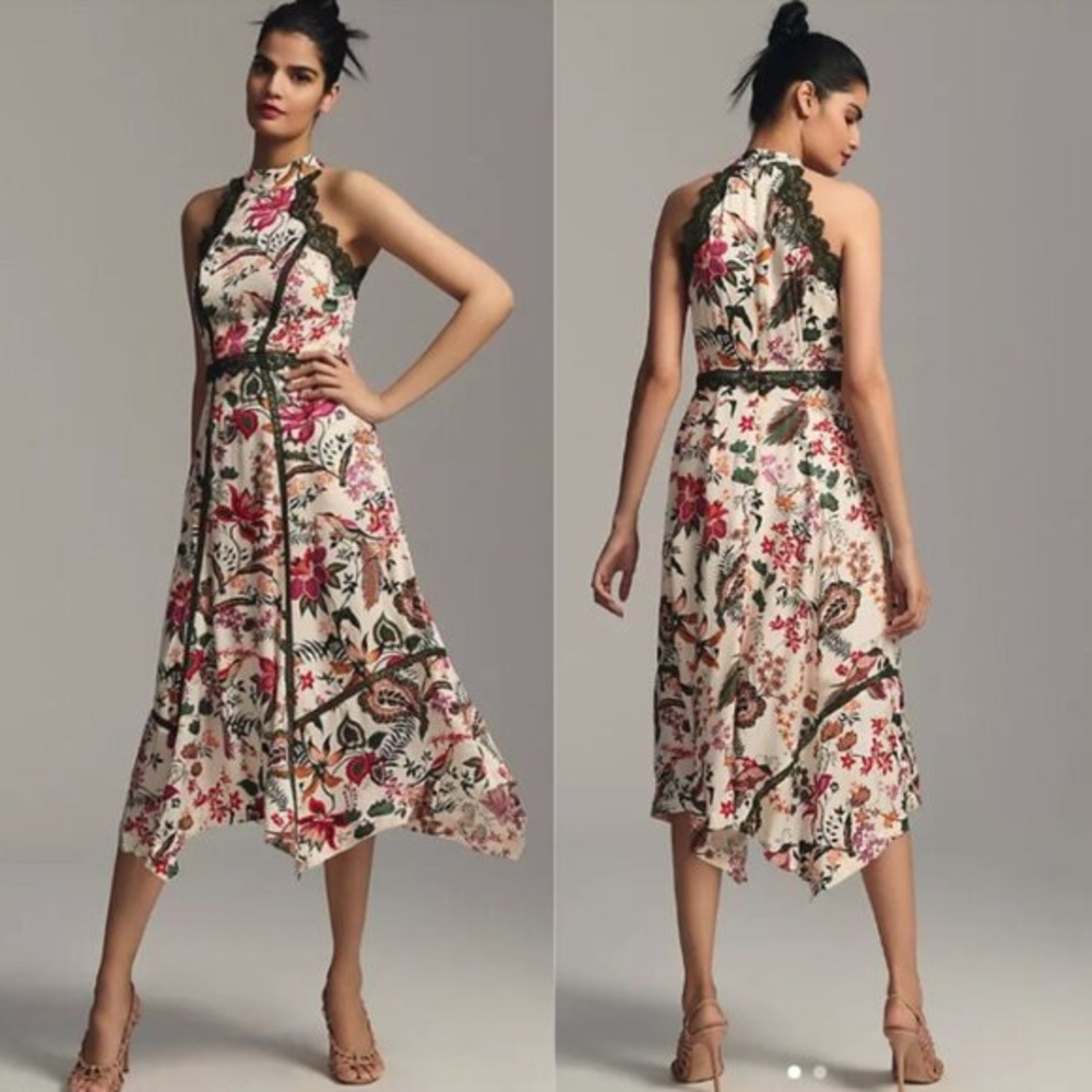Anthropologie Lacetrim Aline Dress